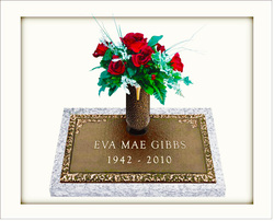 Ivy 2 Individual Bronze Grave Marker
