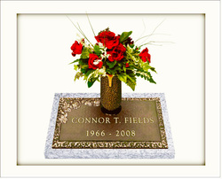 Classic Rose 1 Individual Bronze Grave Marker